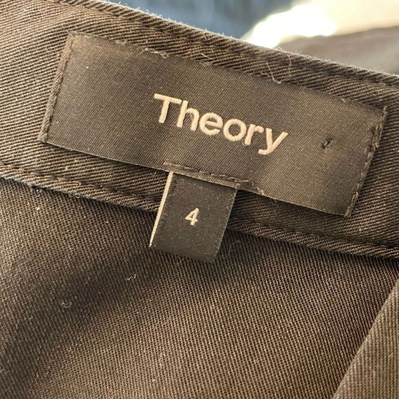 EUC Theory Jullitah Lace Up Shift Dress Black Sz. 4 - Picture 3 of 7